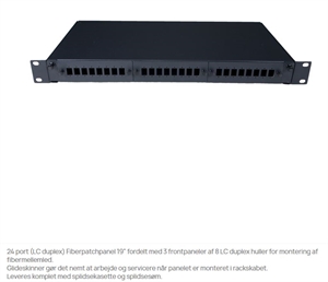 FIBER PATCHPANEL 24 PORT (3 X 8)